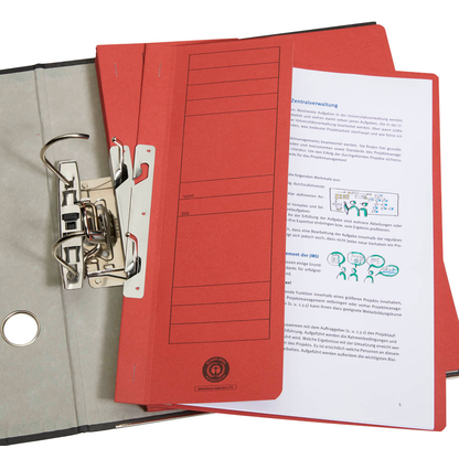 Artikelbild 3 für Einhakhefter Karton rot DIN A4, halber Deckel, 20 St., Artikelnummer 234740