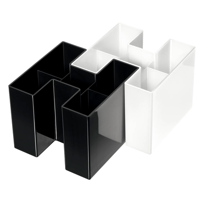 Artikelbild 2 für HAN Stiftehalter BRAVO schwarz Kunststoff 5 Fächer 10,9 x 10,9 x 9,0 cm, Artikelnummer 663237
