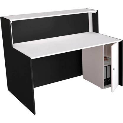 Artikelbild 8 für Kerkmann Empfangstheke BARI gerade, anthrazit, weiß 140,0 x 95,0 x 112,0 cm, Artikelnummer 698485