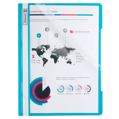 Artikelbild 3 für BRUNNEN Schnellhefter Kunststoff türkis DIN A4 überbreit, 1 St., Artikelnummer 925622