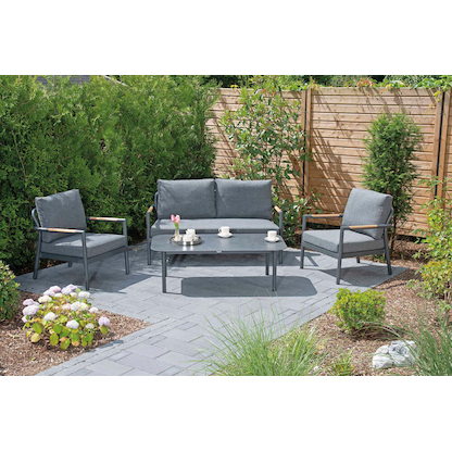 Artikelbild 8 für SonnenPartner® Loungegruppe Diamond grau, anthrazit Metall, Artikelnummer 790756