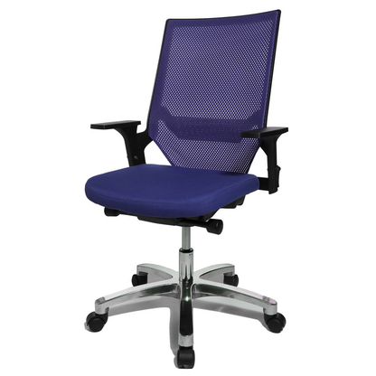 Artikelbild 8 für Topstar Bürostuhl Autosynchron®-1 Alu, AU1090 T38 Stoff blau, Gestell alu, Artikelnummer 798447