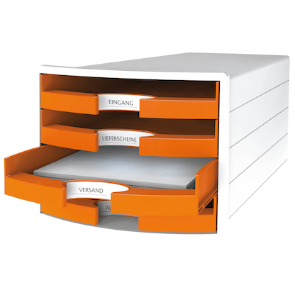 Artikelbild für HAN Schubladenbox IMPULS orange 1013-51D, DIN A4 mit 4 Schubladen, 1 St., Artikelnummer 747952