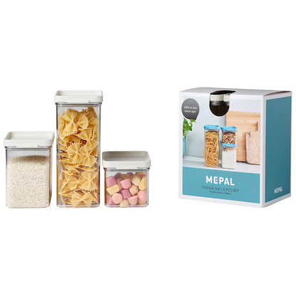 Artikelbild 2 für MEPAL Vorratsdosen-Set Omnia weiß 0,7/1,1/2,0 l, 1 Set, Artikelnummer 434286