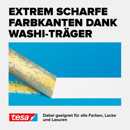 Artikelbild 6 für tesa PROFESSIONAL Malerband gelb 38,0 mm x 25,0 m 1 Rolle, Artikelnummer 723897