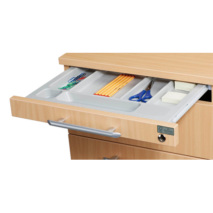 Artikelbild 6 für HAMMERBACHER Gradeo Standcontainer ahorn 4 Auszüge Kunststoff-Relinggriff silber 42,8 x 80,0 x 72,0 - 76,0 cm, Artikelnummer 629182