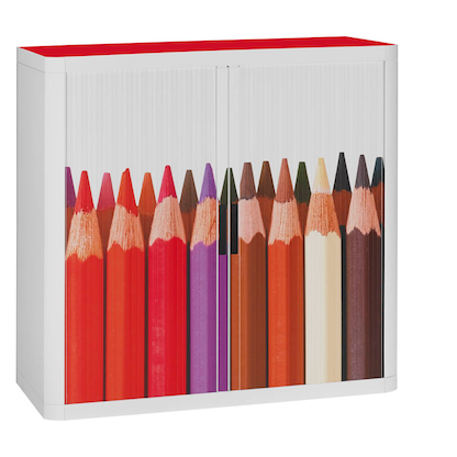 Artikelbild für PAPERFLOW easyOffice Rollladenschrank Stifte ohne Fachböden 110,0 x 41,5 x 104,0 cm, Artikelnummer 132908