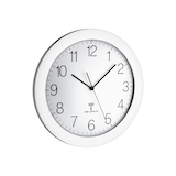 Artikelbild 1 für TFA® Funkwanduhr 60.3512.02 weiß silber Kunststoff, Ø 30,2 cm, Artikelnummer 887683