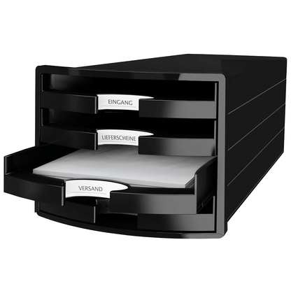 Artikelbild für HAN Schubladenbox IMPULS schwarz 1013-13D, DIN A4 mit 4 Schubladen, 1 St., Artikelnummer 747987
