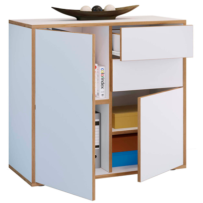 Artikelbild für VCM my office Aktenschrank Salia, 920758 weiß, honig-eiche 80,0 x 32,0 x 74,0 cm, 1 St., Artikelnummer 364477