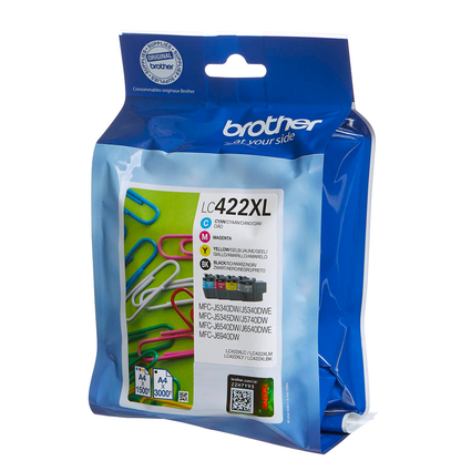 Artikelbild 4 für AKTION: brother LC-422XLVAL schwarz, cyan, magenta, gelb Druckerpatronen, 4er-Set, Artikelnummer 954901