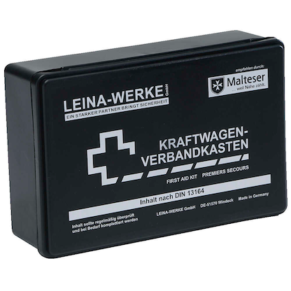 Artikelbild 2 für LEINA-WERKE Verbandskasten KFZ Standard DIN 13164 schwarz, Artikelnummer 563734