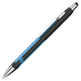 Artikelbild 1 für Schneider Kugelschreiber Epsilon schwarz/cyan, Schreibfarbe: blau, 1 St., Artikelnummer 126577