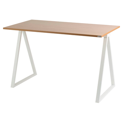 Artikelbild für PAPERFLOW easyHome LV9 Schreibtisch buche rechteckig, A-Fuß-Gestell weiß 110,0 x 60,0 cm, Artikelnummer 381802