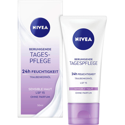 Artikelbild für NIVEA 24h FEUCHTIGKEIT LFS 15 BERUHIGENDE Gesichtscreme 50,0 ml, Artikelnummer 578579