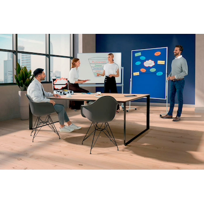 Artikelbild 5 für FRANKEN Moderationswand ECO klappbar 120,0 x 150,0 cm grau, Artikelnummer 670457