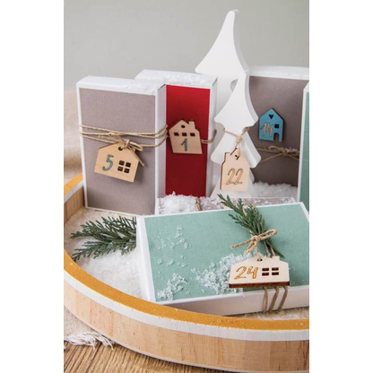 Artikelbild 2 für Rayher Adventskalenderzahlen Holz 1- 24 natur, Artikelnummer 687048