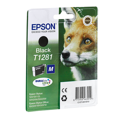 Artikelbild 2 für EPSON T1281M (Fuchs) schwarz Druckerpatrone, Artikelnummer 545350