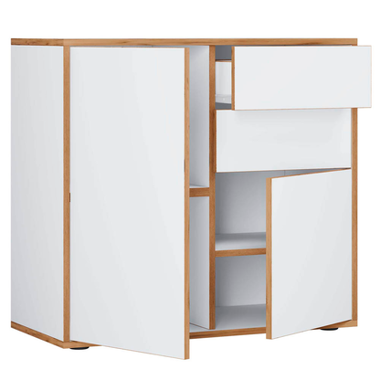 Artikelbild 5 für VCM my office Aktenschrank Salia, 920758 weiß, honig-eiche 80,0 x 32,0 x 74,0 cm, 1 St., Artikelnummer 364477