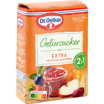 Artikelbild für Dr. Oetker EXTRA 2:1 Gelierzucker, 500,0 g, Artikelnummer 530974