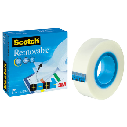 Artikelbild für Scotch Removable Klebefilm matt 19,0 mm x 33,0 m 1 Rolle, Artikelnummer 230979