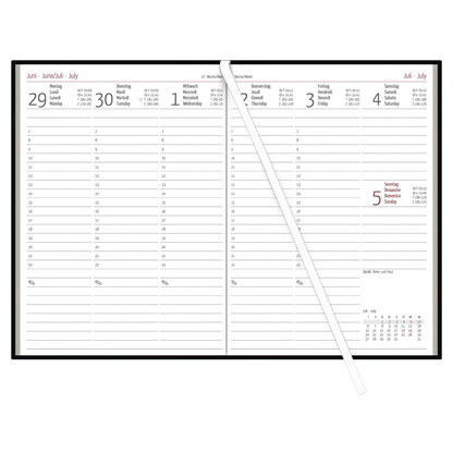 Artikelbild 3 für ZETTLER KALENDER Buchkalender Wochenplaner 2026 schwarz, 1 St., Artikelnummer 559306