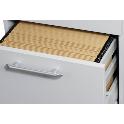 Artikelbild 8 für HAMMERBACHER Gradeo Standcontainer lichtgrau 4 Auszüge Kunststoff-Relinggriff silber 42,8 x 80,0 x 72,0 - 76,0 cm, Artikelnummer 385914