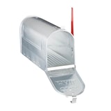 Artikelbild 1 für relaxdays Zeitungsrolle US Mail 10020770_0 silber mit Zeitungsfach, Artikelnummer 364212