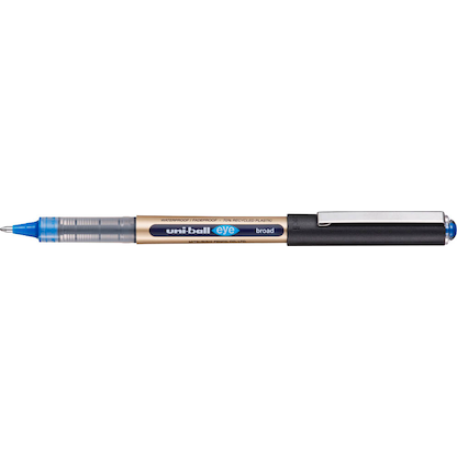 Artikelbild 4 für uni-ball eye broad UB-150-10E Tintenroller gold 0,6 mm, Schreibfarbe: blau, 1 St., Artikelnummer 749594