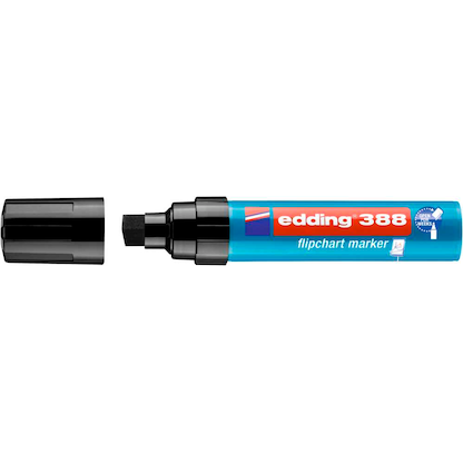 Artikelbild 2 für edding 388 Flipchart-Marker schwarz 4,0 - 12,0 mm, 1 St., Artikelnummer 786067