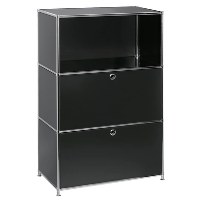 Artikelbild 7 für viasit Aktenregal System4 schwarz 77,9 x 40,4 x 118,2 cm, 1 St., Artikelnummer 214361
