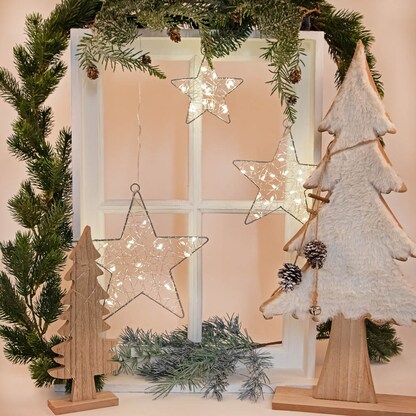 Artikelbild 12 für Idena Metallsterne LED Dekoleuchten weiß, 3 St., Artikelnummer 761922
