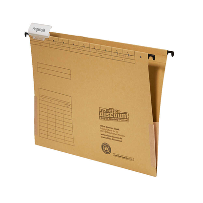 Artikelbild 3 für office discount Hängetaschen naturbraun, 25 St., Artikelnummer 501700