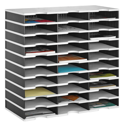 Artikelbild für styro Sortierstation Styrodoc grau/schwarz mit 30 Fächern, Artikelnummer 435826