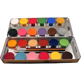 Artikelbild 1 für EULENSPIEGEL™ Metall Palette Kinderschmink-Set farbsortiert, 1 Set, Artikelnummer 233839