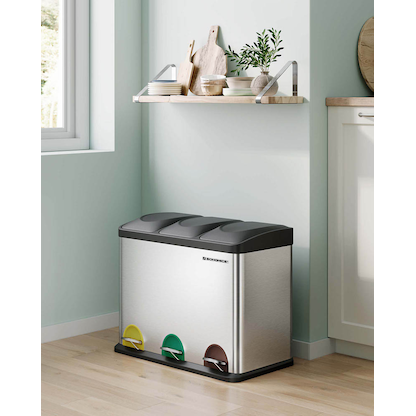 Artikelbild 5 für SONGMICS Mülltrenner 3x 15,0 l edelstahl, 1 St., Artikelnummer 262897