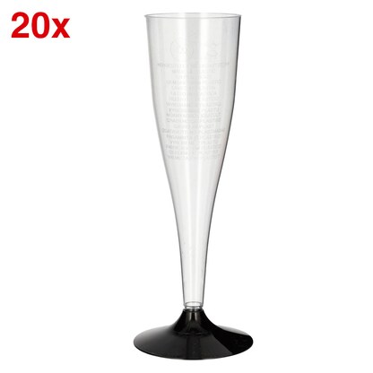 Artikelbild für STARPAK Einweg-Sektgläser glasklar 0,1 l, 20 St., Artikelnummer 649507