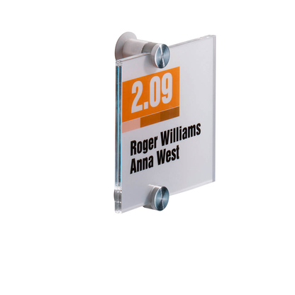 Artikelbild 4 für DURABLE Türschild CRYSTAL SIGN Acryl transparent 10,5 x 10,5 cm, 1 St., Artikelnummer 141572
