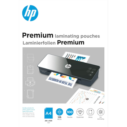Artikelbild 2 für HP Premium Laminierfolien glänzend für A4 125 micron, 100 St., Artikelnummer 423562