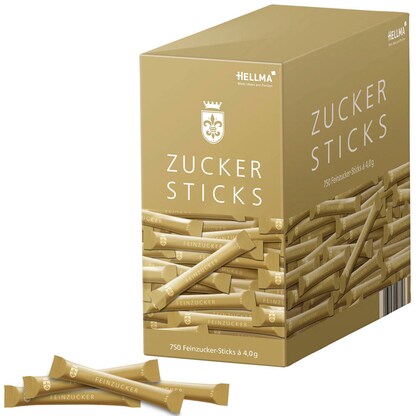 Artikelbild für HELLMA Goldline Zuckersticks, 750 x 4,0 g, Artikelnummer 281035