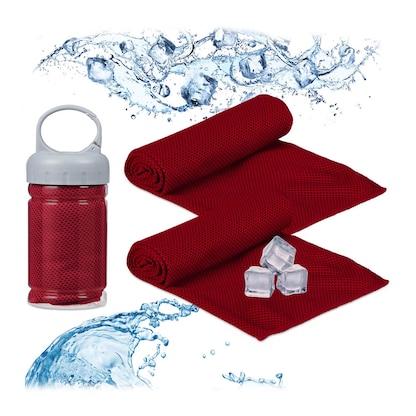 Artikelbild 2 für relaxdays Kühltücher 10027811_47 rot, 2 St., Artikelnummer 140747