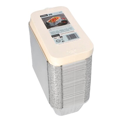 Artikelbild 3 für STARPAK Aluschalen mit Deckel silber 700 ml, 50 St., Artikelnummer 242893