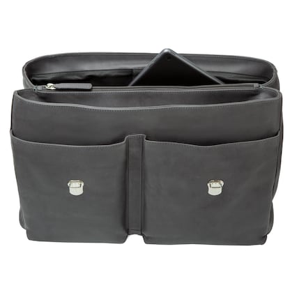 Artikelbild 2 für PRIDE & SOUL Aktentasche DISTRICT Leder grau 47260, Artikelnummer 147229