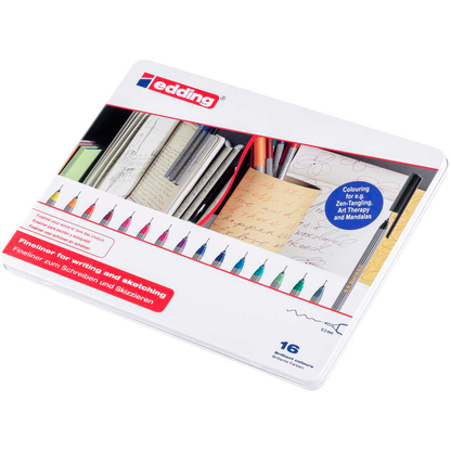 Artikelbild 3 für edding 55 Fineliner-Set farbsortiert 0,3 mm, 16 St., Artikelnummer 786174