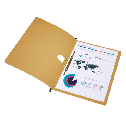 Artikelbild 5 für office discount Hängehefter Karton naturbraun DIN A4 1x kaufmännische Heftung, 50 St., Artikelnummer 501684