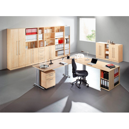 Artikelbild 5 für HAMMERBACHER Regalschrank Prokura, V6770/3/3/SG ahorn 80,0 x 42,0 x 200,4 cm, 1 St., Artikelnummer 186171