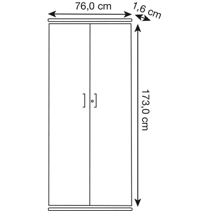 Artikelbild 2 für Kerkmann Lago Türen anthrazit 173,0 cm, Artikelnummer 514253