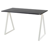 Artikelbild 1 für PAPERFLOW easyHome LV9 Schreibtisch schwarz rechteckig, A-Fuß-Gestell weiß 110,0 x 60,0 cm, Artikelnummer 381794