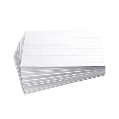 Artikelbild für Karteikarten DIN A6 weiß liniert, 100 St., Artikelnummer 432377