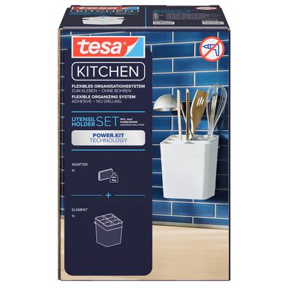 Artikelbild 3 für tesa Küchenutensilienhalter weiß, 1 Set, Artikelnummer 554887